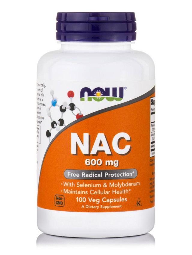 Now Foods Nac 600mg 100 Veg.Caps.