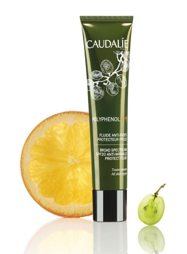CAUDALIE POLYPHENOL (C15) Broad Spectrum SPF20 Anti-Wrinkle Protect Fluid 40ml