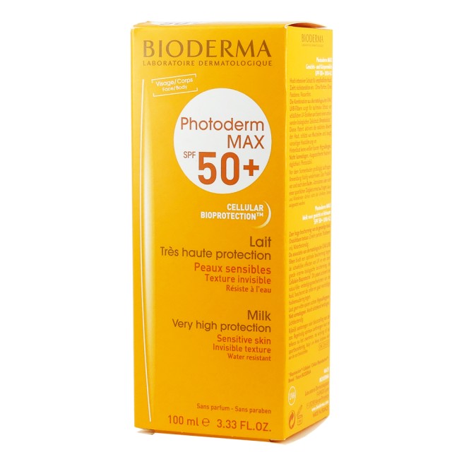 Bioderma Photoderm Max Lait SPF50+ Αντιηλιακό για Ευαίσθητο Τύπο Δέρματος 100ml