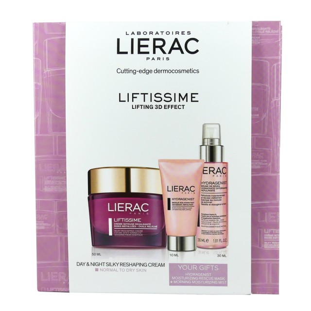 Lierac Set Liftissime Nutri Creme Riche Regalbante για Ξηρές - Πολύ Ξηρές Επιδερμίδες 50ml + Δώρο Hydragenist Masque SOS Hydratant 10ml + Hydragenist Brume de Reveil Hydratante 30ml