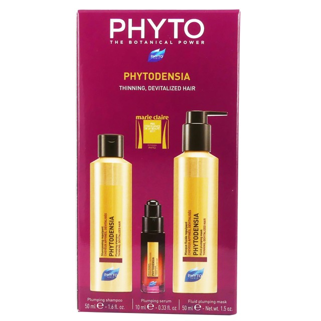 Phyto Set Phytodensia Plumping Shampoo 50ml + Phytodensia Plumping Serum 10ml + Phytodensia Fluide Plumping Mask 50ml