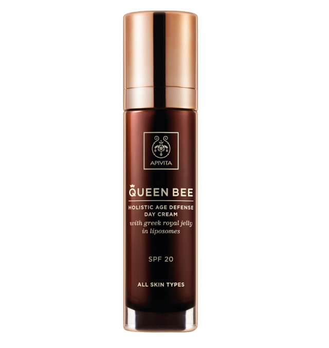 APIVITA QUEEN BEE Kρέμα Ημέρας Lifting Ολιστικής Αντιγήρανσης SPF20 με Ελληνικό Βασιλικό Πολτό σε Λιποσώματα 50ml