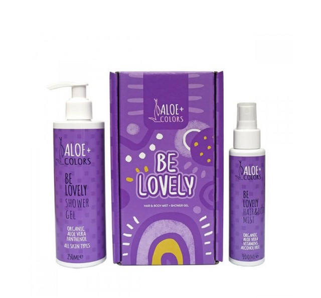 Aloe+ Colors Gift Set Be Lovely Shower Gel Be Lovely 250ml + Be Lovely Hair + Body Mist 100ml
