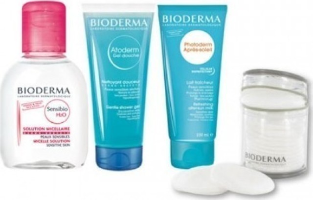 Bioderma PROMO Sensibio H2O 100ml Διάλυμα Καθαρισμού + Atoderm Gel Douche 100ml Ζελ Καθαρισμού + Photoderm Apres Soleil 100ml Γαλάκτωμα για Μετά τον Ήλιο + Δίσκοι Ντεμακιγιάζ