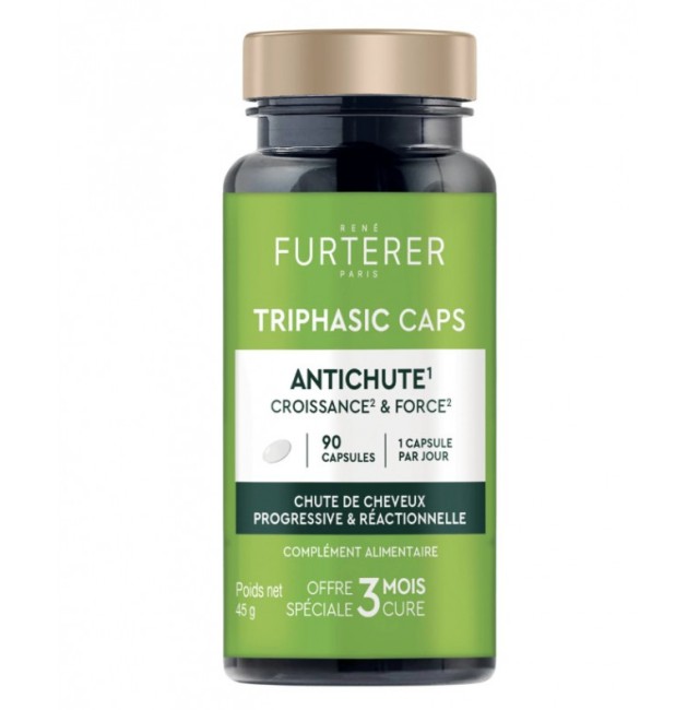 Rene Furterer Triphasic Caps Anti Hair Loss Συμπλήρωμα Διατροφής για την Τριχόπτωση 90 Κάψουλες