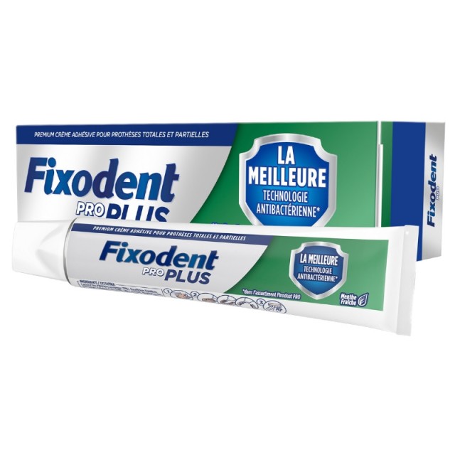 Fixodent Pro Plus Best Antibacterial Technology with Mint Flavor 40gr