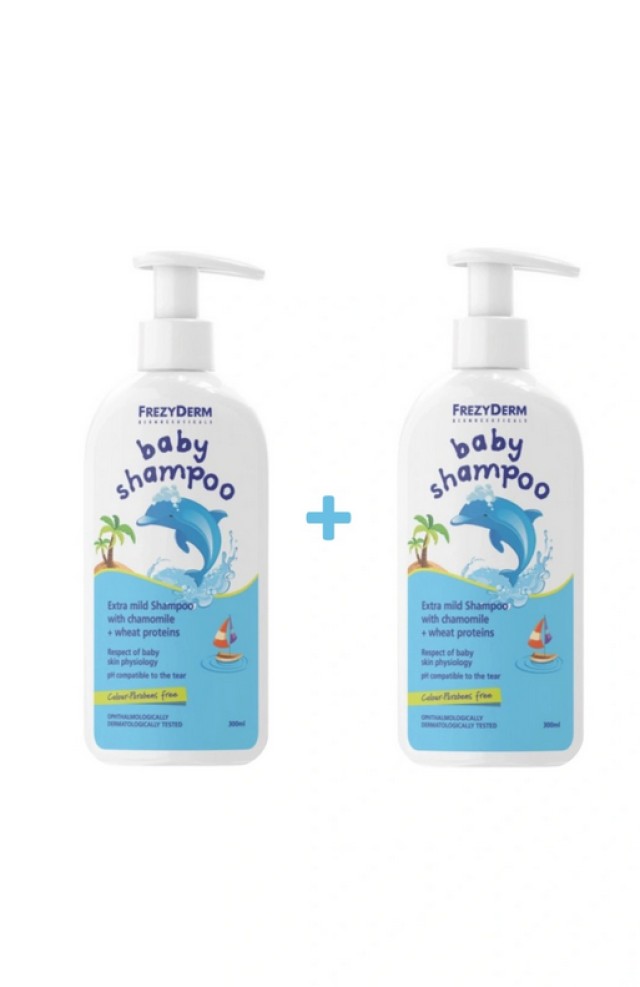 Frezyderm Set Baby Shampoo Chamomile Απαλό Σαμπουάν με Χαμομήλι 2x300ml -25%