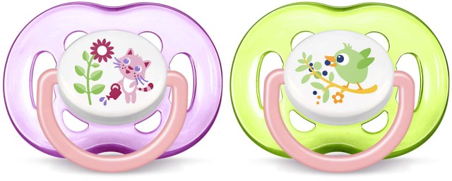 AVENT Μοντέρνα Freeflow Πιπίλα 18m+ (κορίτσι) SCF186/25