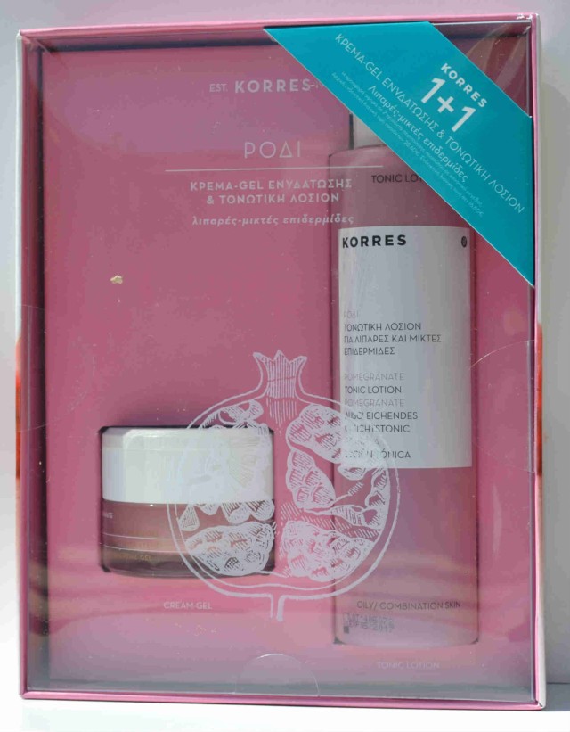 KORRES ΡΟΔΙ ΣΕΤ με Κρέμα-Gel προσώπου ενυδάτωσης 40ml & ΔΩΡΟ Τονωτική Λοσιόν 200ml