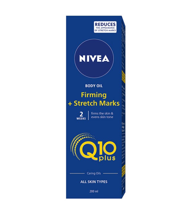 Nivea Q-10 Plus Body Oil Firming + Stretch Marks Λάδι Σύσφιξης Σώματος 200ml