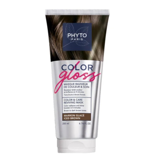 Phyto Paris Color Gloss Μάσκα Περιποίησης & Αναζωογόνησης Χρώματος Iced Brown 200ml