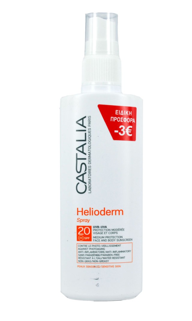 CASTALIA HELIODERM SPRAY SPF20 125ML -3€
