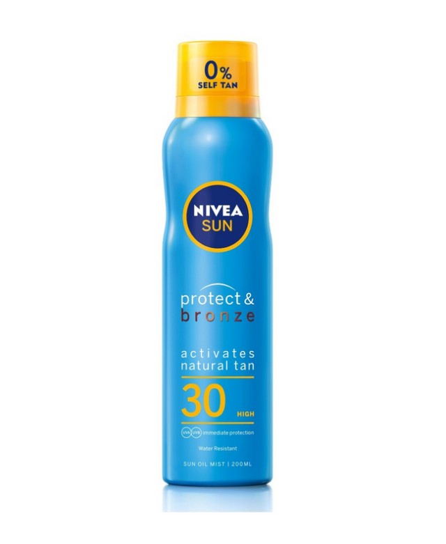 NIVEA SUN Protect & Bronze Oil Mist Spray SPF 30, 200ml NEO