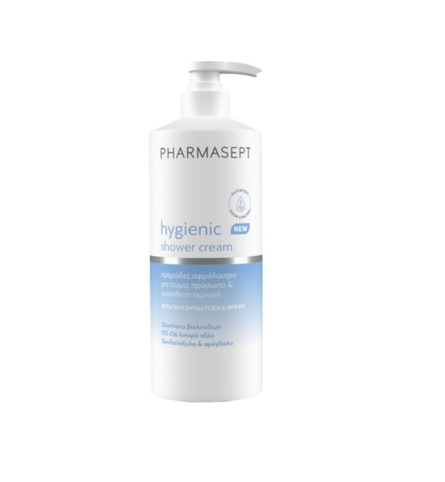 Pharmasept Hygienic Shower Cream Κρεμώδες Αφρόλουτρο για Σώμα Πρόσωπο & Ευαίσθητη Περιοχή 500ml