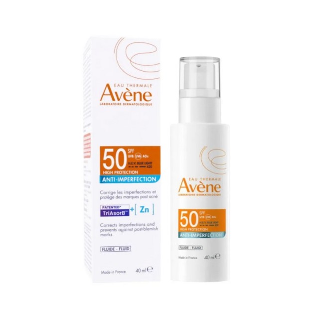 Avene Anti-Imperfection Expert Fluid Αντηλιακό Προσώπου κατά των Ατελείων SPF50 40ml