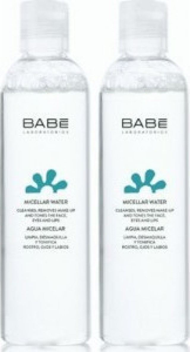 Babe Essentials Micellar Water Μικυλλιακό Νερό Ντεμακιγιάζ, 2 x 250ml - 50% Στο 2ο ΠΡΟΪΟΝ