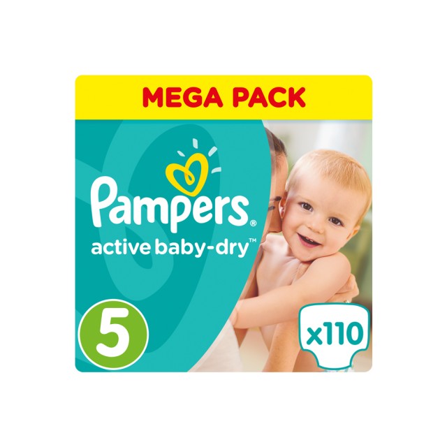 Pampers Mega Pack Active Baby Dry No.5 (11-18kg) 110 Πάνες
