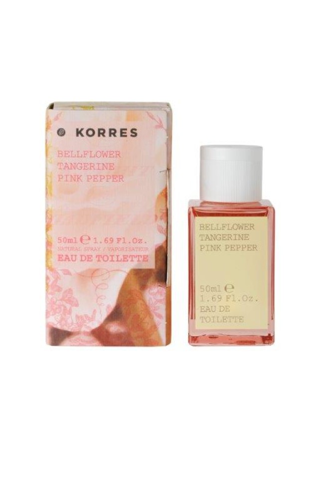 KORRES EAU DE TOILETTE BELLFLOWER, TANGERINE & PINK PEPPER 50ML