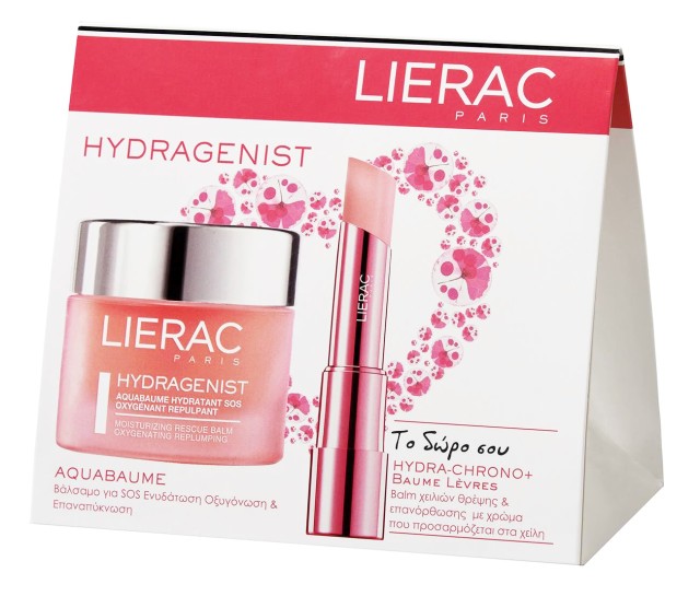 LIERAC PROMO HYDRAGENIST AQUABAUME HYDRATANT 50ML + ΔΩΡΟ HYDRA-CHRONO BAUME LEVRES ΜΕ ΧΡΩΜΑ 3G