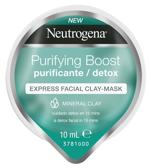 Neutrogena Purifying Boost Μάσκα Προσώπου Express σε Μορφή Κρέμας με Άργιλο 10ml