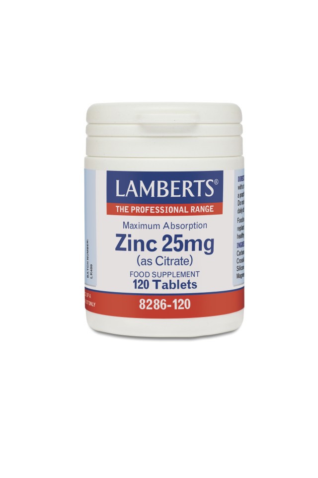 LAMBERTS ZINC 25MG (CITRATE) 120TABS