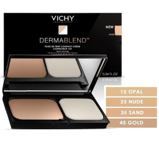 VICHY DERMABLEND COMPACT CREAM NUDE 25 SPF30 9.5gr
