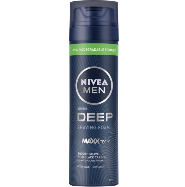 NIVEA MEN Αφρός Ξυρίσματος Deep 200ml
