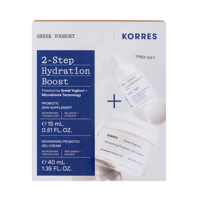 Korres Set Greek Yoghurt 2-Step Hydration Boost Ενυδατική Κρέμα-Gel με Προβιοτικά 40ml & Δώρο Ενυδατικός Ορός με Προβιοτικά 15ml