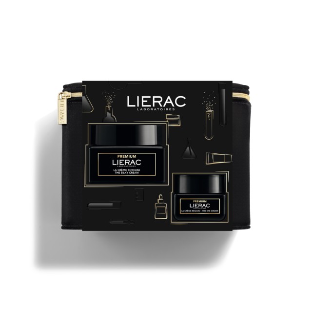 Lierac Set Premium La Creme Soyeuse 50ml +Κρέμα Ματιών 20ml + Νεσεσέρ 1τμχ