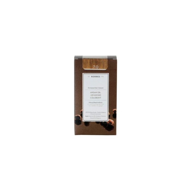 Korres Argan Oil Advanced Colorant 7.0 Ξανθό Φυσικό 50ml