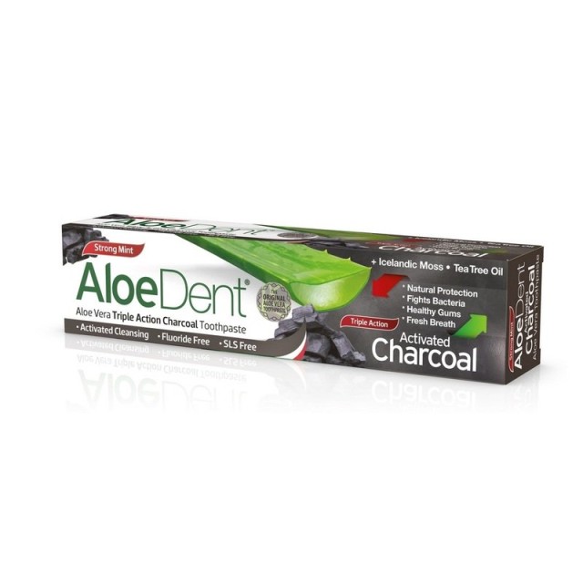 Optima Aloe Dent Triple Action Charcoal Toothpaste 100ml