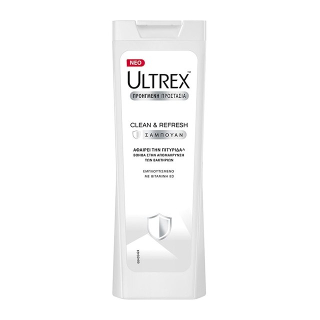 Ultrex Clean & Refresh Σαμπουάν Κατά Της Πιτυρίδας Εμπλουτισμένο με Βιταμίνη Β3 360ml