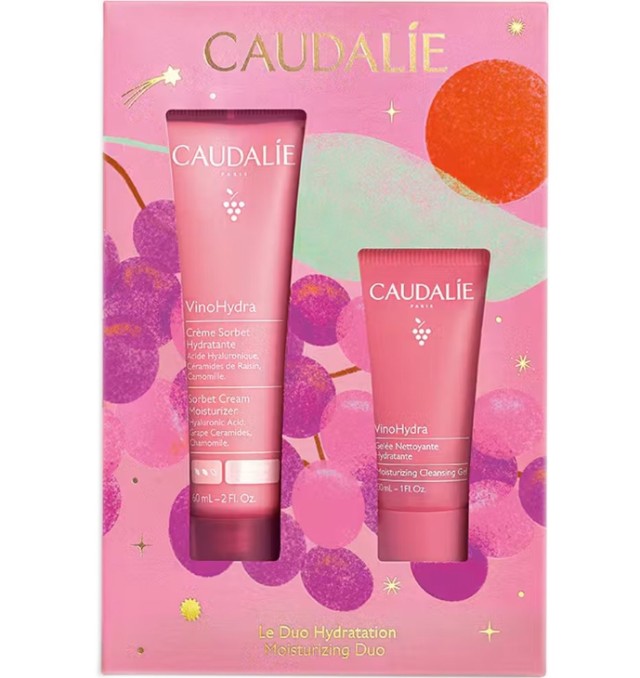 Caudalie Set VinoHydra Sorbet Cream Moisturizer Ενυδατική Κρέμα Προσώπου 60ml & Moisturizing Cleansing Καθαριστικό Gel Προσώπου για Ευαίσθητες Επιδερμίδες 30ml