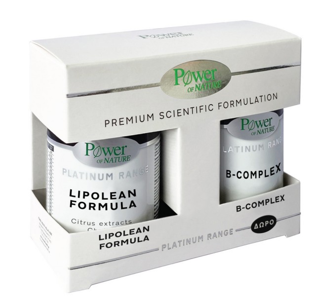 Power Health Set Platinum Lipolean formula 60caps + Δώρο Platinum B-Complex 20 δισκία