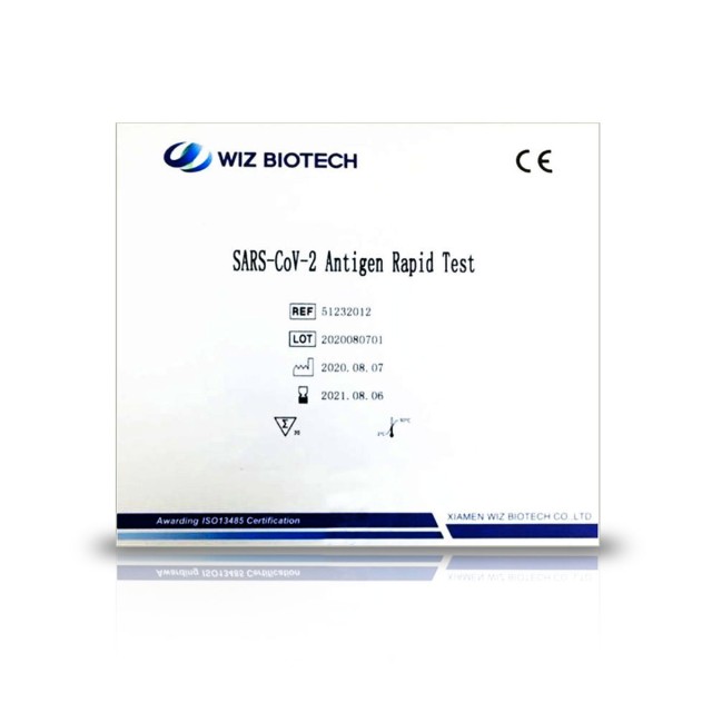 Wiz Biotech Τεστ Αντιγόνου Κορονοϊού  Covid-19 Rapid Test Antigen (Συσκευασία 20 τμχ.)