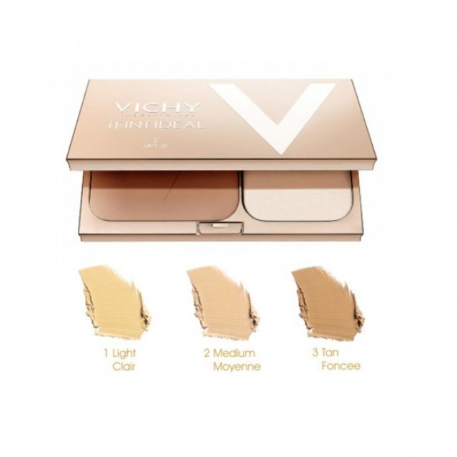 VICHY Teint Ideal Illuminating Foundation Compact Powder No2 (Medium) 9,5gr