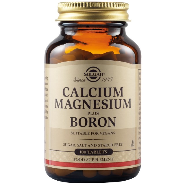 Solgar Calcium Magnesium Plus Boron Συμπλήρωμα διατροφής 100 Tablets