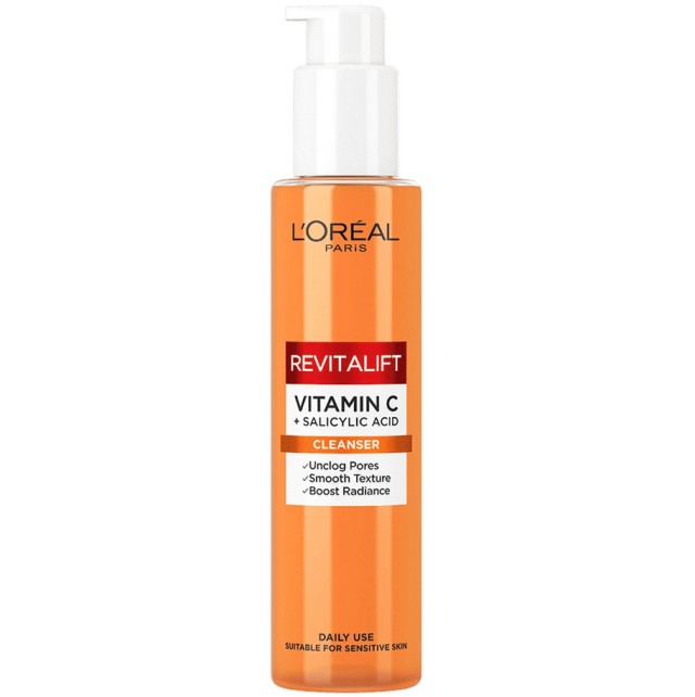 L'Oreal Paris Revitalift Vitamin C & Salicylic Acid Τζελ Καθαρισμού με Βιταμίνη C & Σαλικυλικό Οξύ 150ml