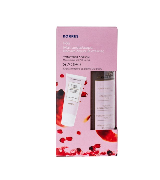 Korres set Ρόδι Τονωτική Λοσιόν 200ml & ΔΩΡΟ Ρόδι Ενυδατική Κρέμα-Gel 16ml