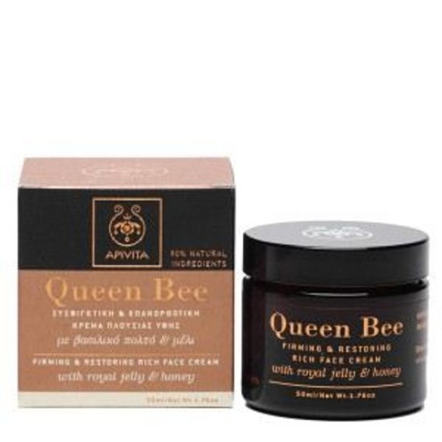 APIVITA QUEEN BEE ΣΥΣΦΙΓΚΤΙΚΗ & ΕΠΑΝΟΡΘΩΤΙΚΗ ΚΡΕΜΑ ΠΛΟΥΣΙΑΣ ΥΦΗΣ 50ML