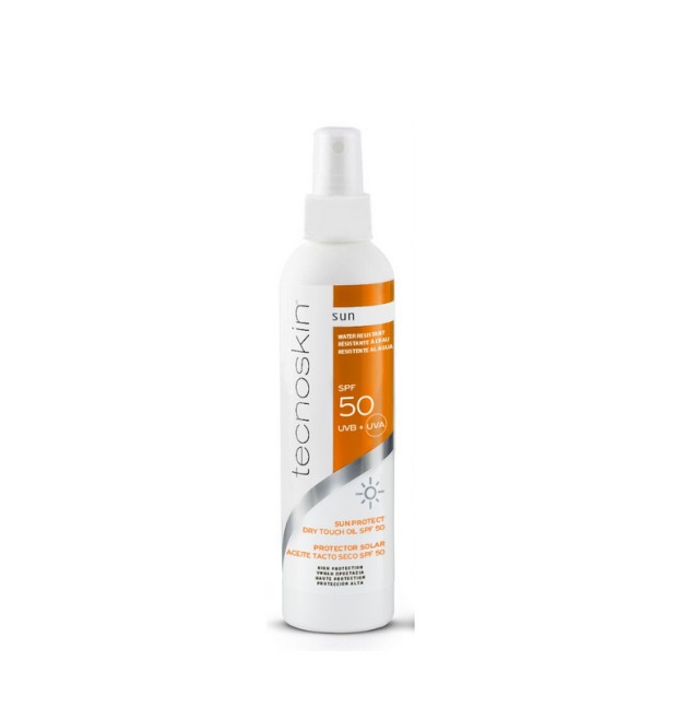 Tecnoskin Sun Protect Dry Touch Oil SPF50 Αντηλιακό Ξηρό Λάδι Σώματος 200ml