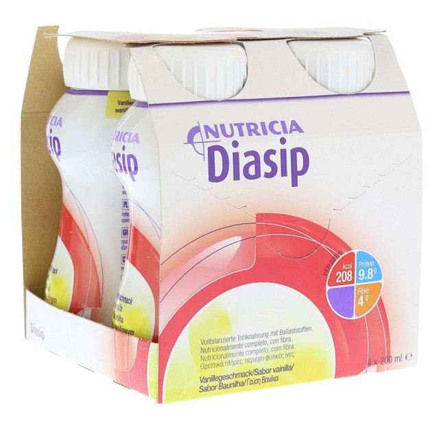 Nutricia Diasip 4x200ml Βανίλια