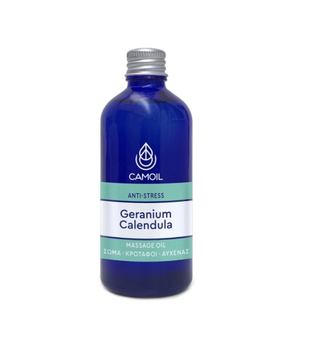 Camoil Geranium Anti-Stress 'Ελαιο Μασάζ με Καλέντουλα & Αιθέρια Έλαια 100ml