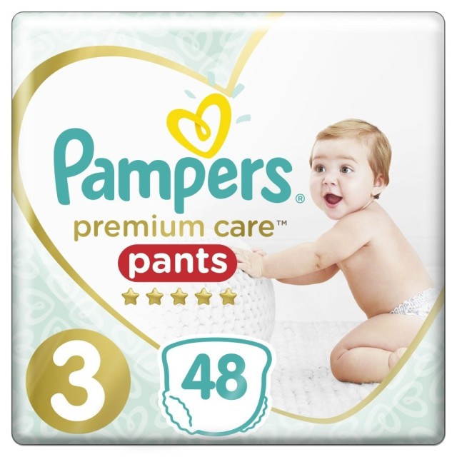 Pampers Premium Care Pants Μέγεθος 3 6-11kg 48 Πάνες-Βρακάκι