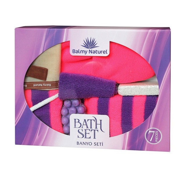 Vican Balmy Naturel Bath Set With Lavender Soap Ολοκληρωμένο σετ Περιποίησης Μπάνιου 7τμχ