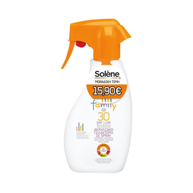 SOLENE FAMILY ΑΝΤΗΛΙΑΚΟ ΓΑΛΑΚΤΩΜΑ ΣΕ SPRAY SPF30 300ML