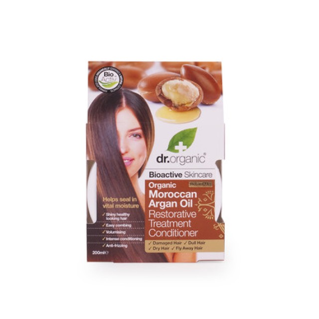 DR.ORGANIC MOROCCAN ARGAN OIL RESTORATIVE TREATMENT CONDITIONER 200ML