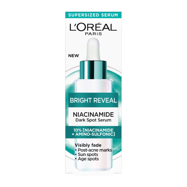 L'Oreal Paris Bright Reveal Niacinamide Dark Spot Serum Ορός Προσώπου με Νιασιναμίδη κατά των Σκούρων Κηλίδων 30ml