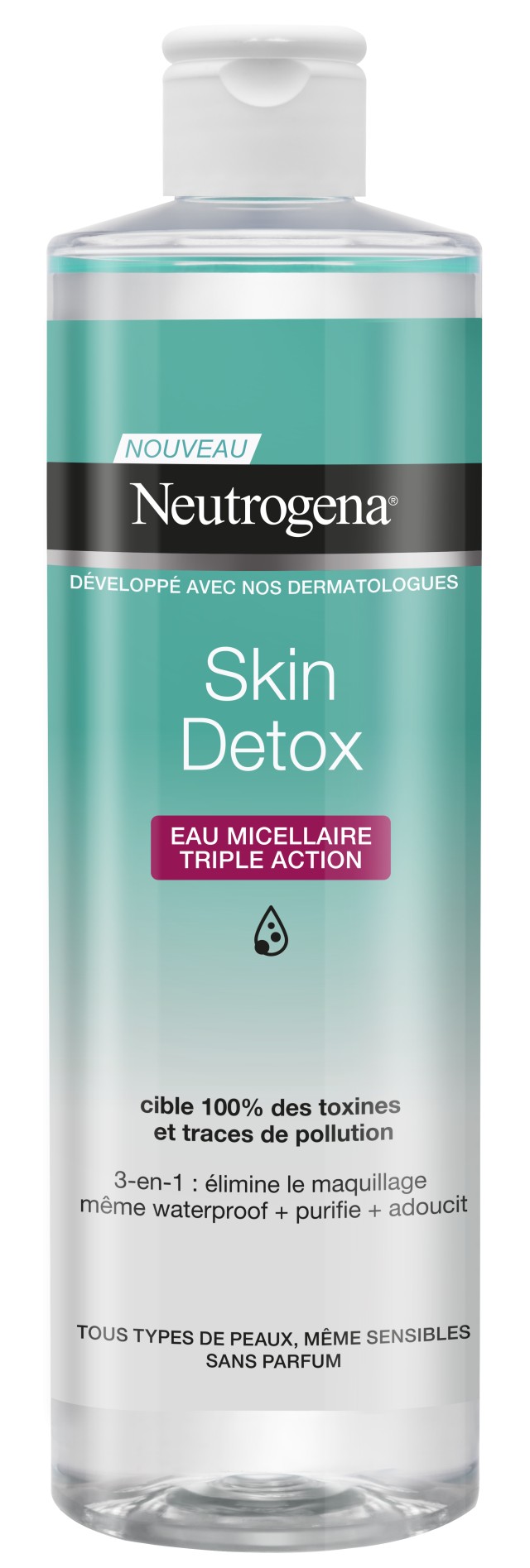 Neutrogena® Skin Detox 3σε1 Micellar Νερό καθαρισμού 400ml