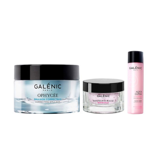 Galenic Set Ophycee Emulsion Correctrice 50ml + Δώρο Galenic Diffuseur De Baute Booster Λάμψης 15ml + Galenic Aqua Infini Λοσιόν Ενυδάτωσης 40ml